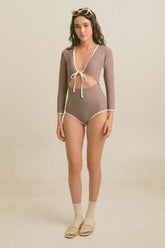 Anya Ribbed Rashie (Lilac)